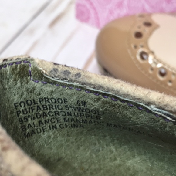 Poetic Licence Foolproof Oxford tan heel platform sexy bow retro sz 6 - Picture 13 of 14